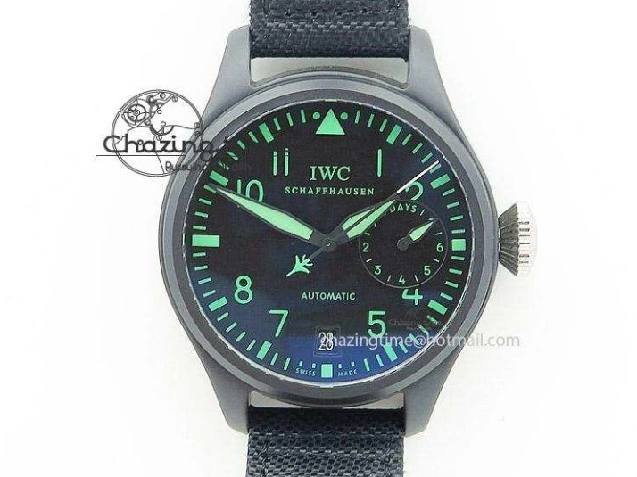MIROTIME 0520 Classic Aquatimer Chrono IW376803 V6F 1:1 Best Edition Black Dial On SS Bracelet A 7361